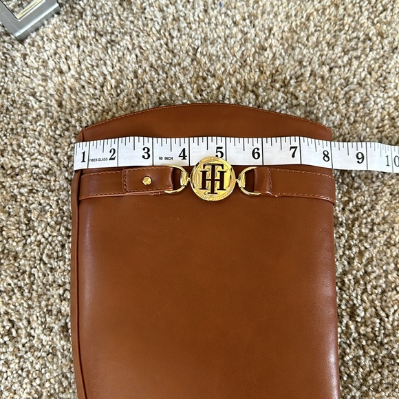 Tommy Hilfiger 9.5M Brown Cognac Tall Autumn Boots - Picture 9 of 15